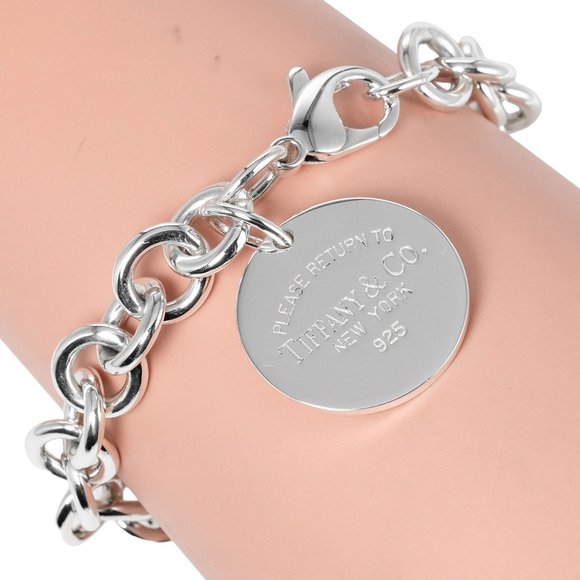 Tiffany & Co. Jewelry - TIFFANY&Co. Return to Round Tag Bracelet Silver 925 Approx. 36.33g